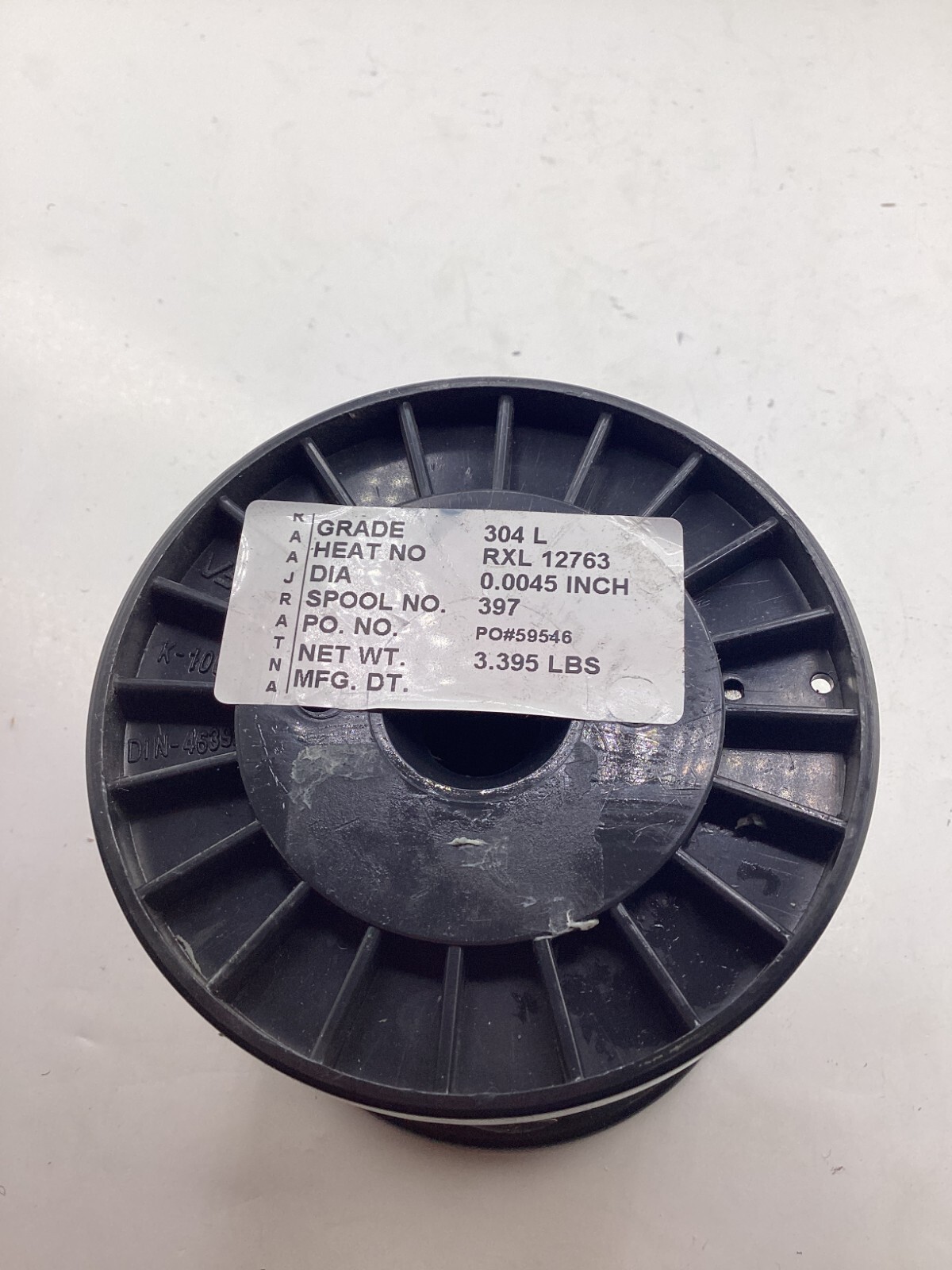 Stainless Steel Round Wire RXL 12763 304L Spool No 14 2.734 LBS 0.0045 Inch