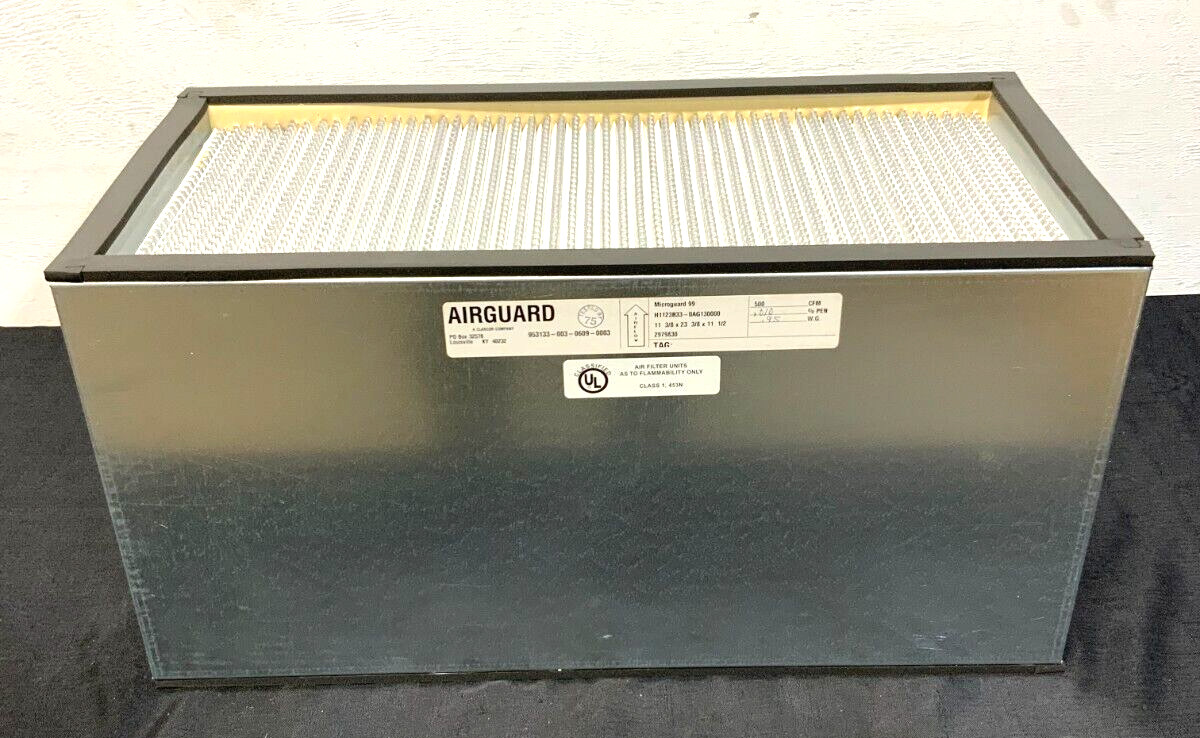AirGuard Clarcor MicroGuard 99 H1123B33-0AG130000 Air Filter 99.97% 500CFM 201C