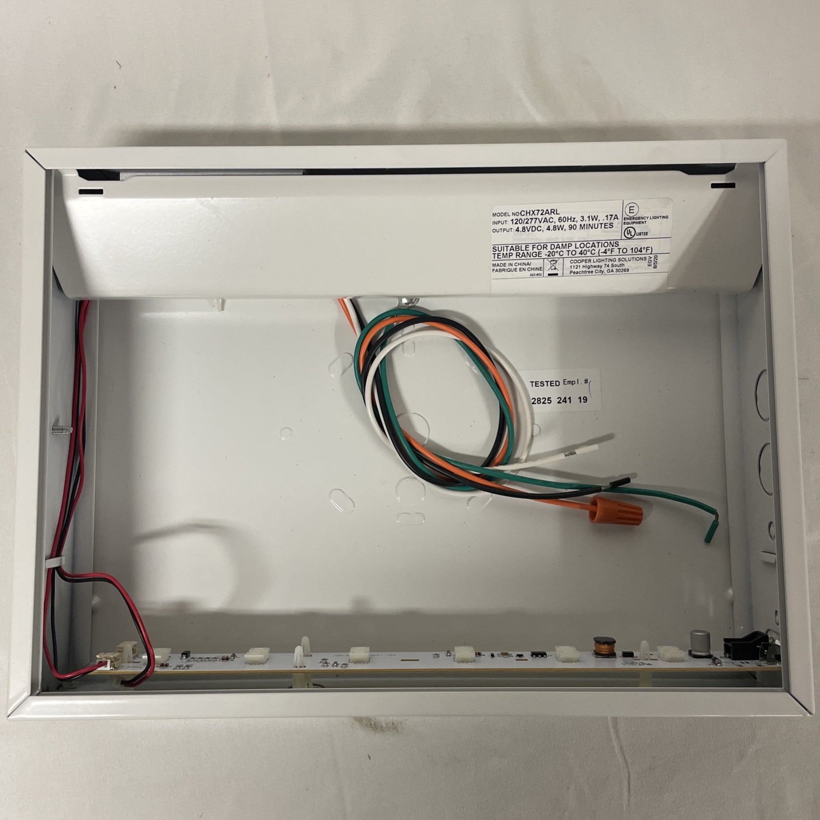 SURE-LITES CHX72ARL LED EMERGENCY INTEGRATED EXIT SIGN, EXIT LEFT