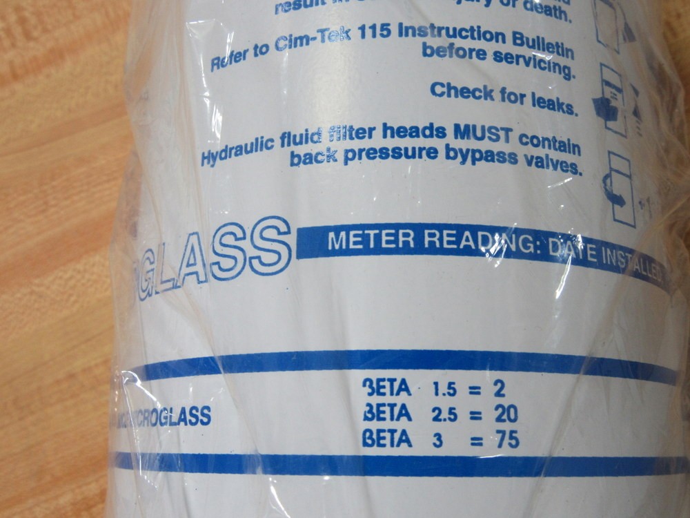 Cim-Tek 70179 Microglass Filtration Filter Element