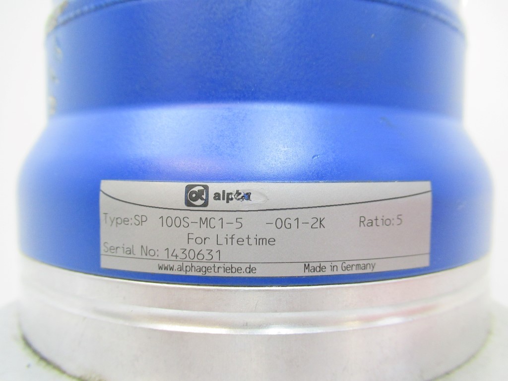 Wittenstein Alpha Getriebebau SP100S-MC1-5-0G1-2K Planetary Gearbox With Pulley