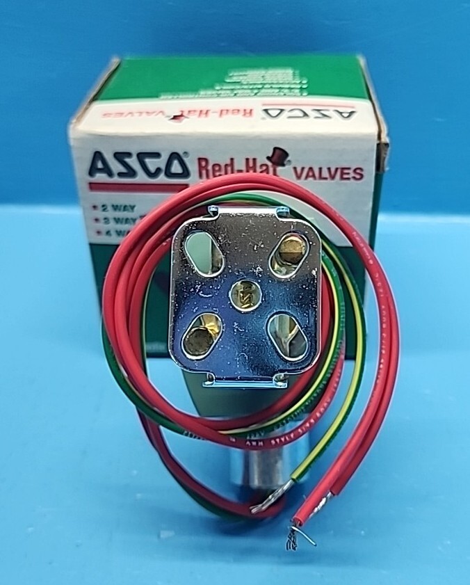 ASCO 8262G208 1/4”Pipe 90-100PSI 10.1WATTS Red Hat II Shut Off Valve
