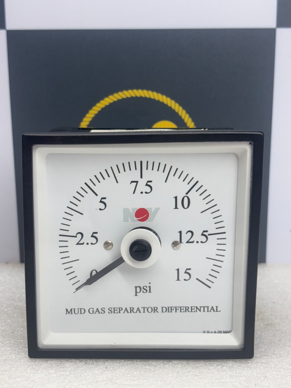 NOV MUD GAS SEPARATOR DIFFERENTIAL INDICATOR ANALOG 4/20mADC 0-15 PSI