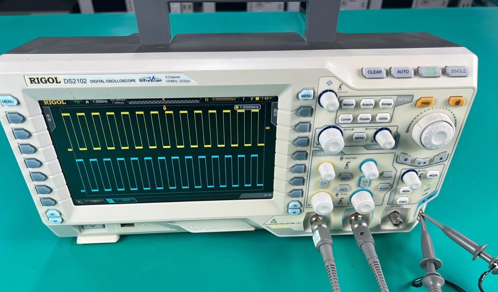 RIGOL DS2102 DIGITAL OSCILLOSCOPE 2 Channel 100MHz 2GSa/s