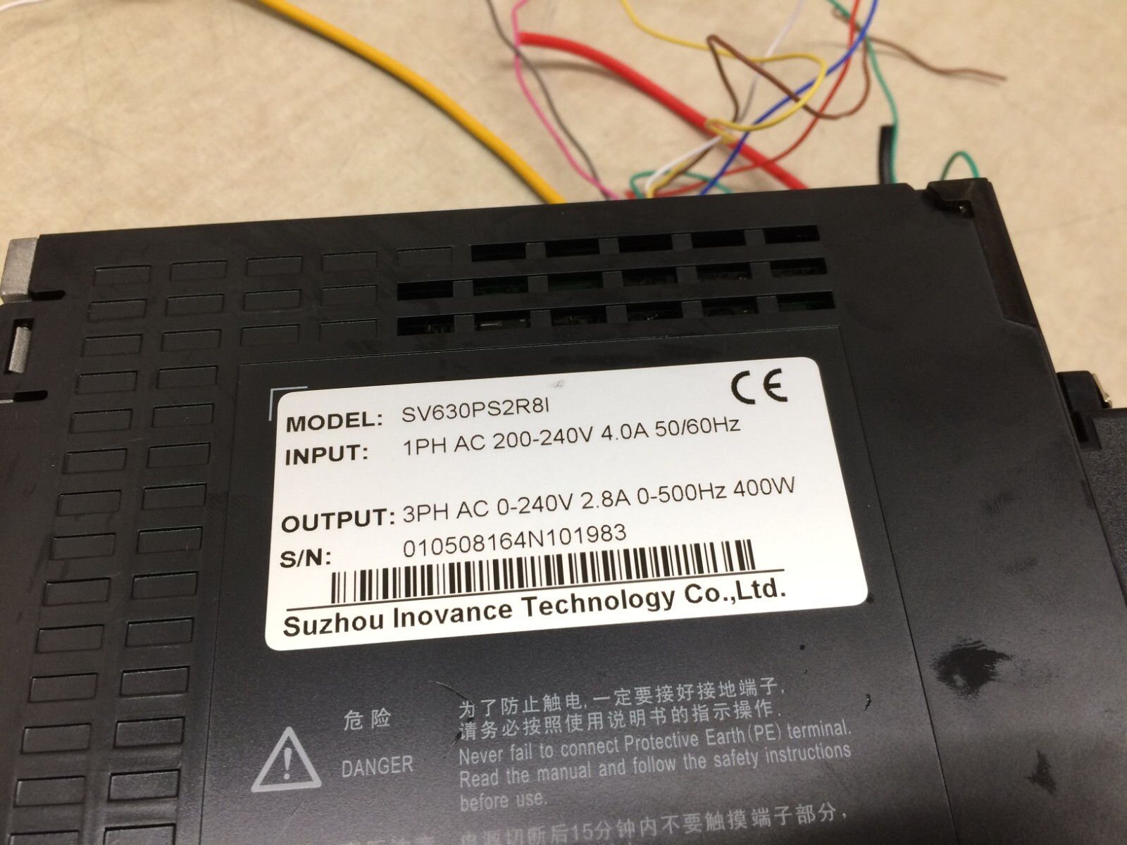 Picker Placer Assembly Inovance Motor Machine Parts SV630P Control