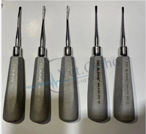 HU Friedy Elevator Combo Lot of 6 PCs No 301 302 303 Apexo E301 E302 E303