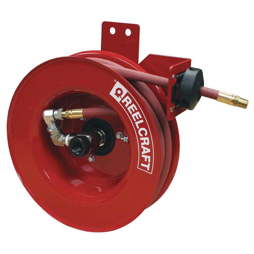REELCRAFT 5650 OLPSMR Spring Return Hose Reel,1/4″ MNPT,50 ft 12U320
