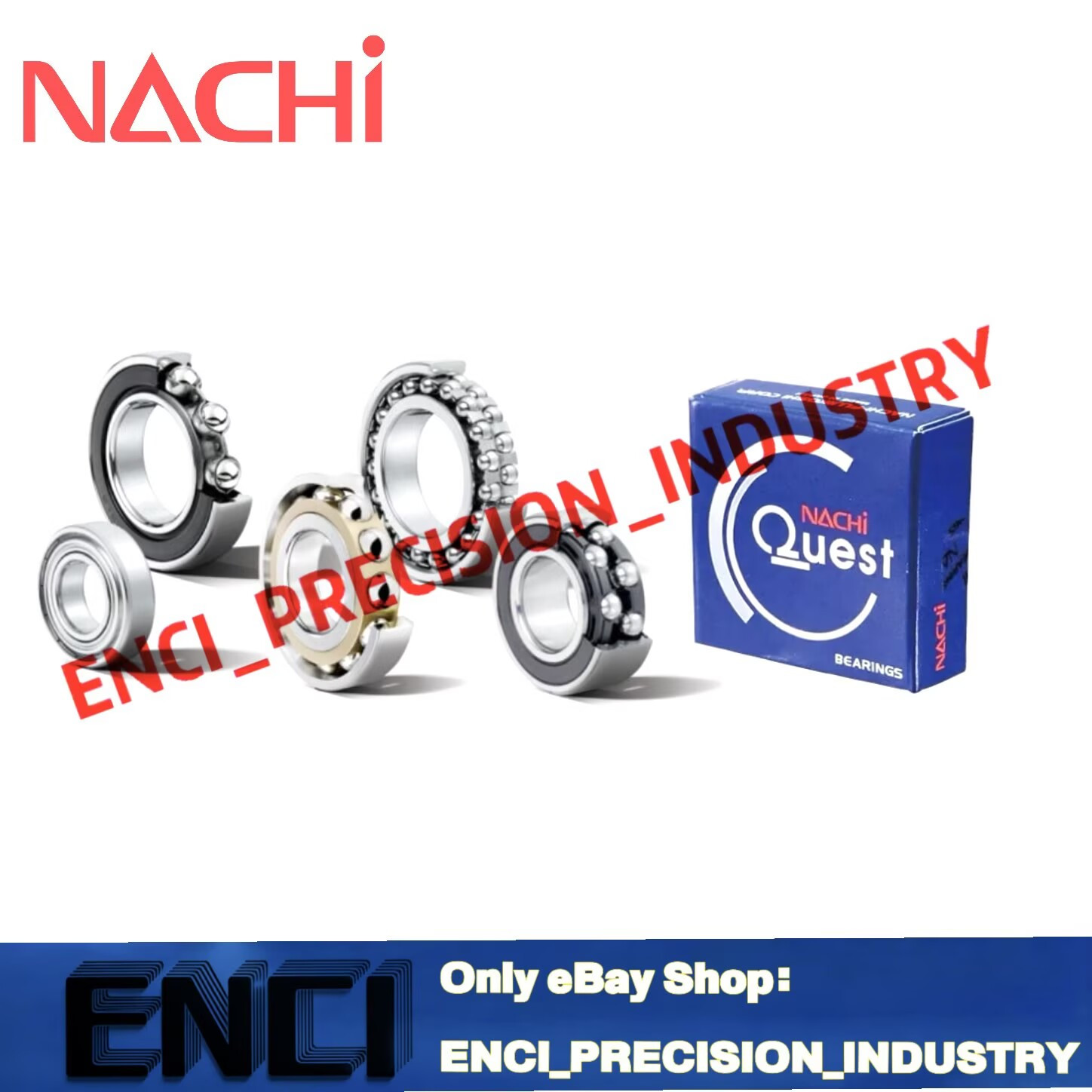 NACHI 51306 Thrust Ball Bearings 30x60x21mm.