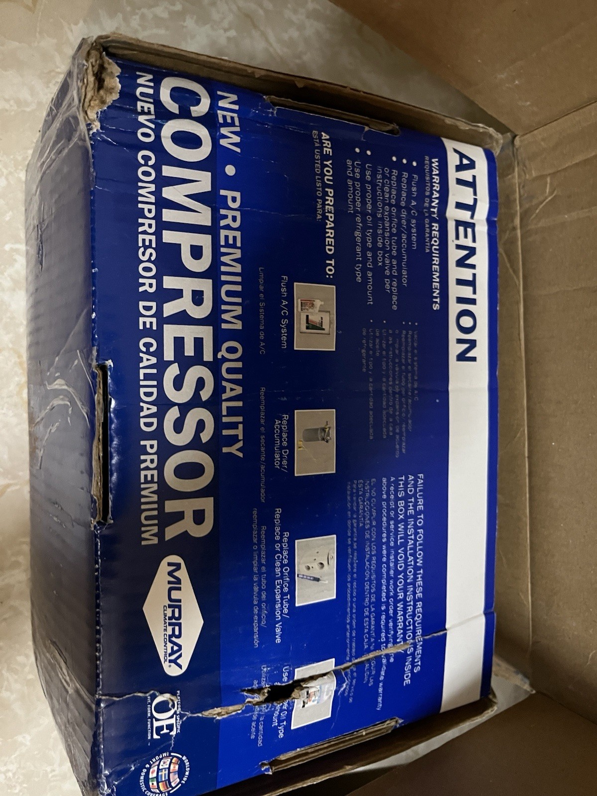 OPEN BOX MURRAY FOUR SEASONS A/C COMPRESSOR 98586 READ DESCRIPTION