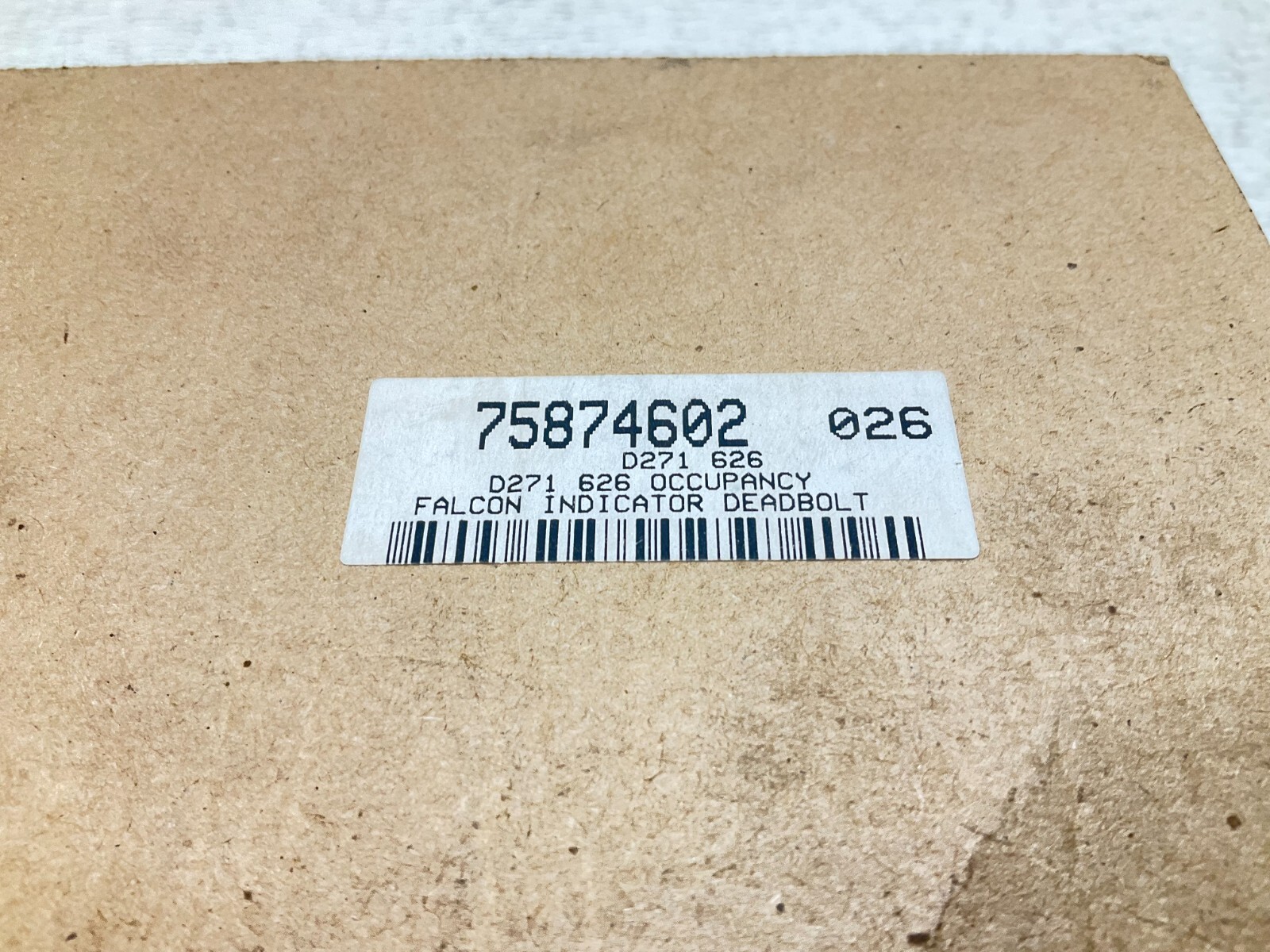 Falcon 75874602 Indicator Deadbolt Lock Set New (TSC)