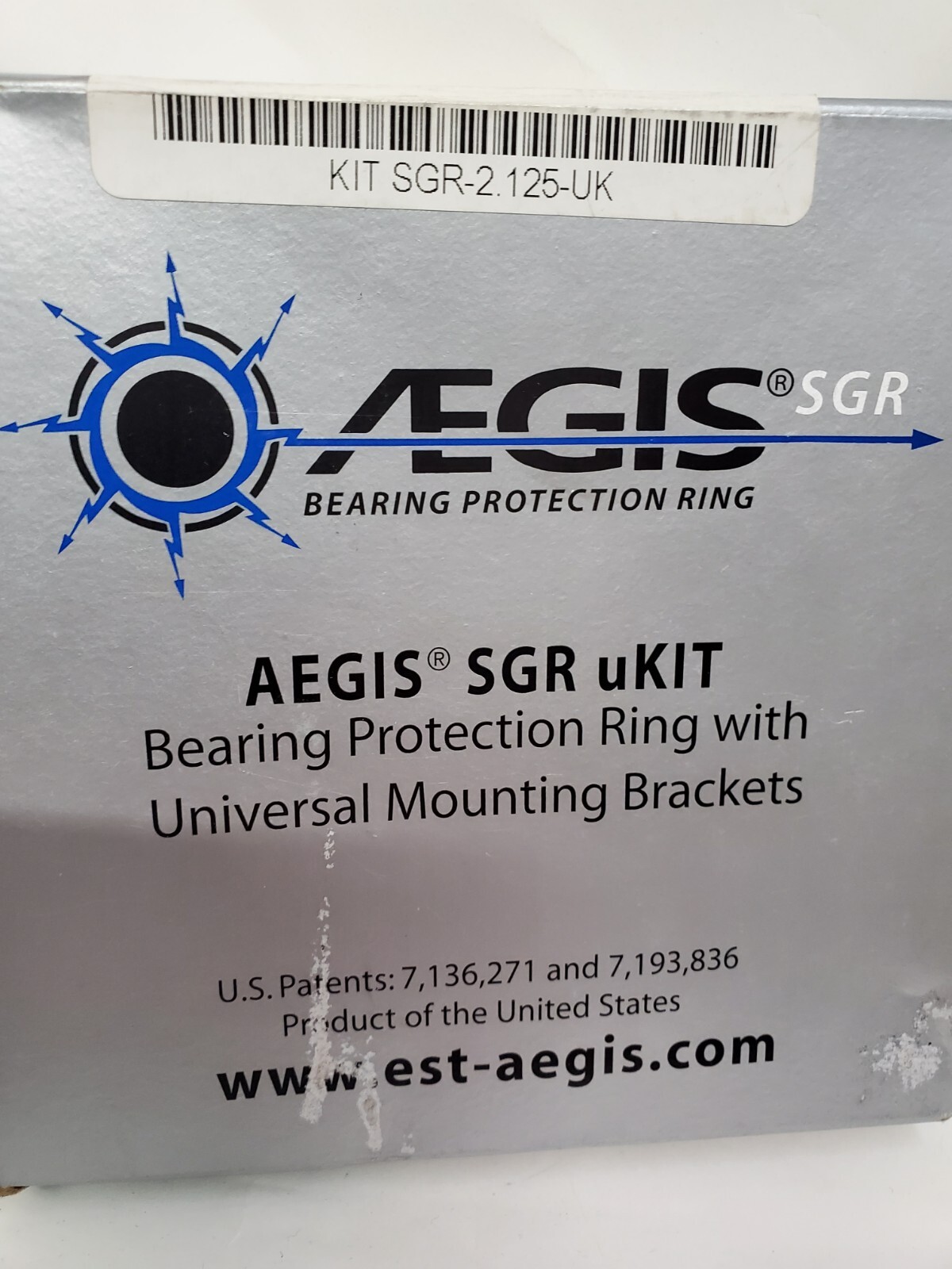 Aegis Kit Sgr-2.125-Uk Bearing Protection Ring,Dia. 2 1/8 In sgr-2.125