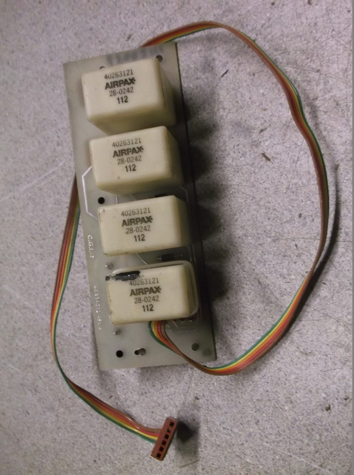 CGI-7 40339012 Rev A 1120029 Airpax Switch Assembly *FREE SHIPPING*