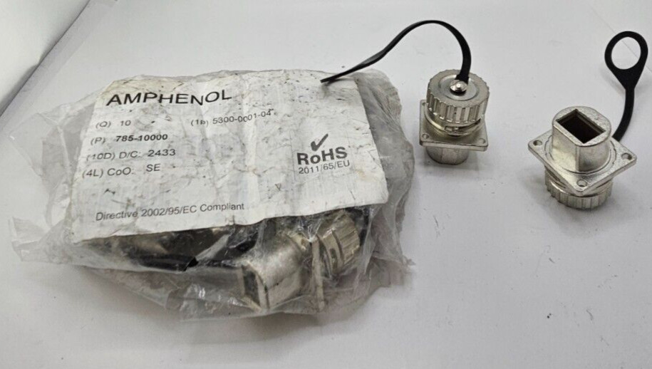 (QTY 10) Amphenol Circular MIL Spec Connector 785-10000 Housing Aluminum