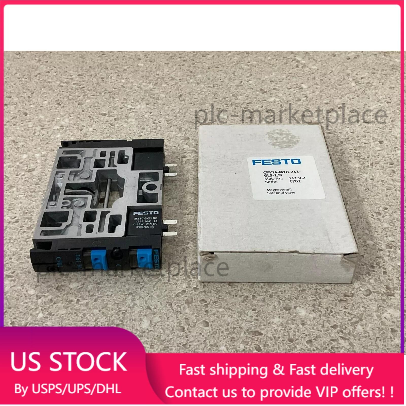 New CPV14-M1H-2X3-GLS-1/8 FESTO 161362 Fast Shipping Air solenoid valve