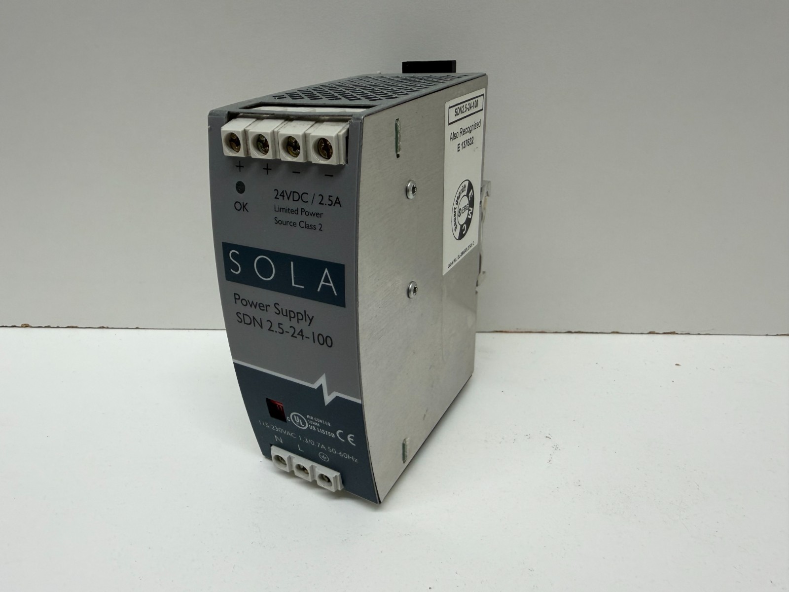 GOOD USED! EMERSON SOLA 24V 2.5A POWER SUPPLY SDN2.5-24-100