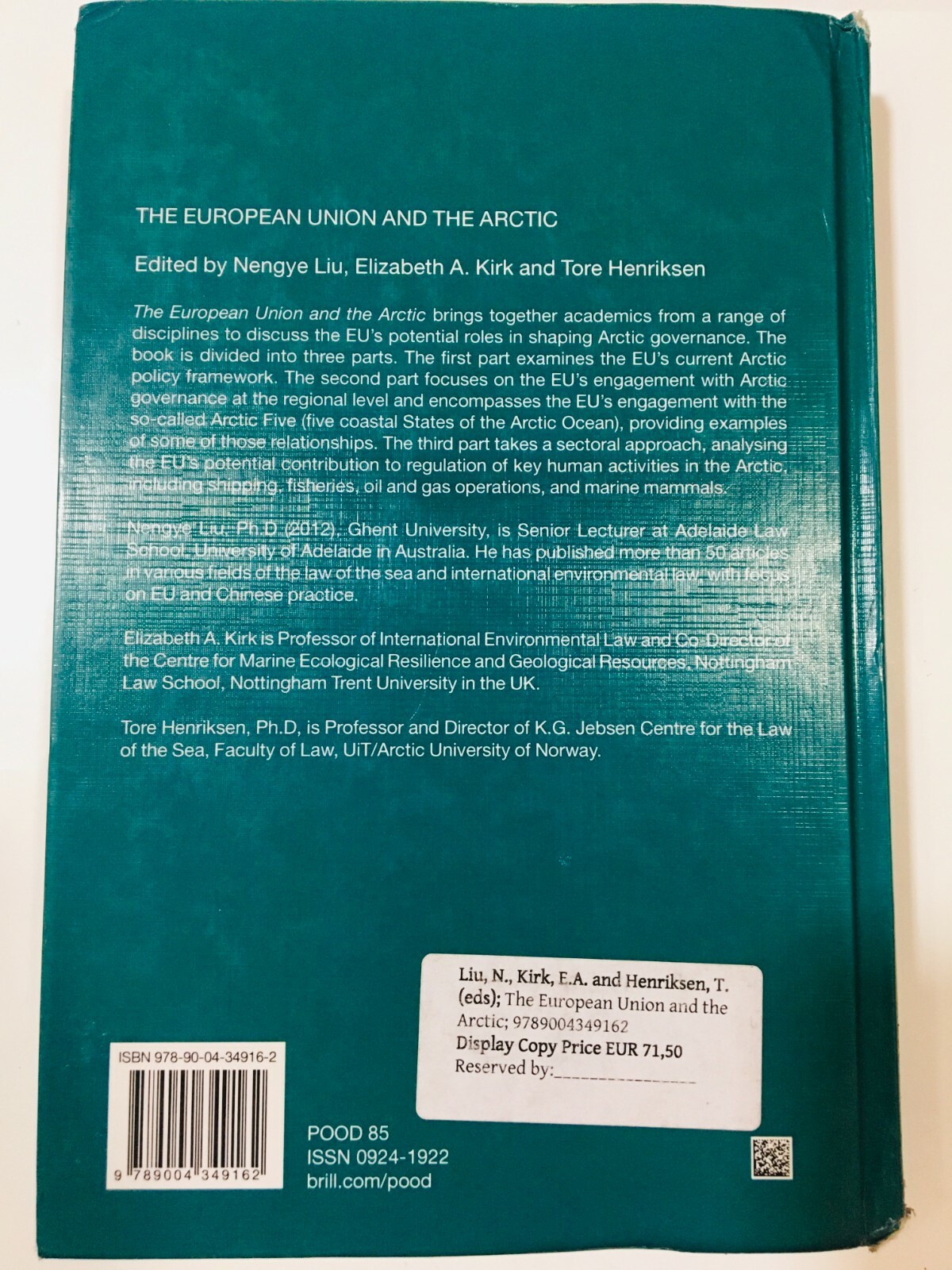 The European Union and the Arctic book