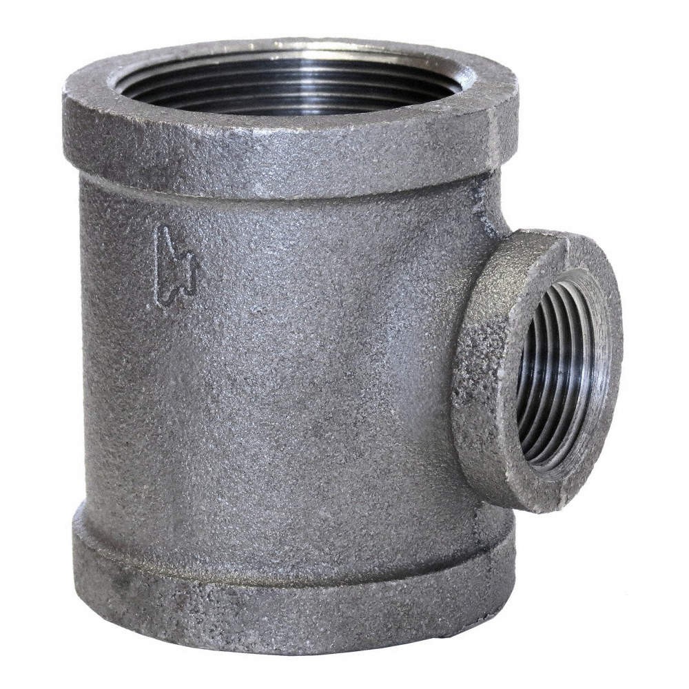ANVIL 0311038202 Tee, Malleable Iron, 3/4 x 3/4 x 1/2 in 29JC24