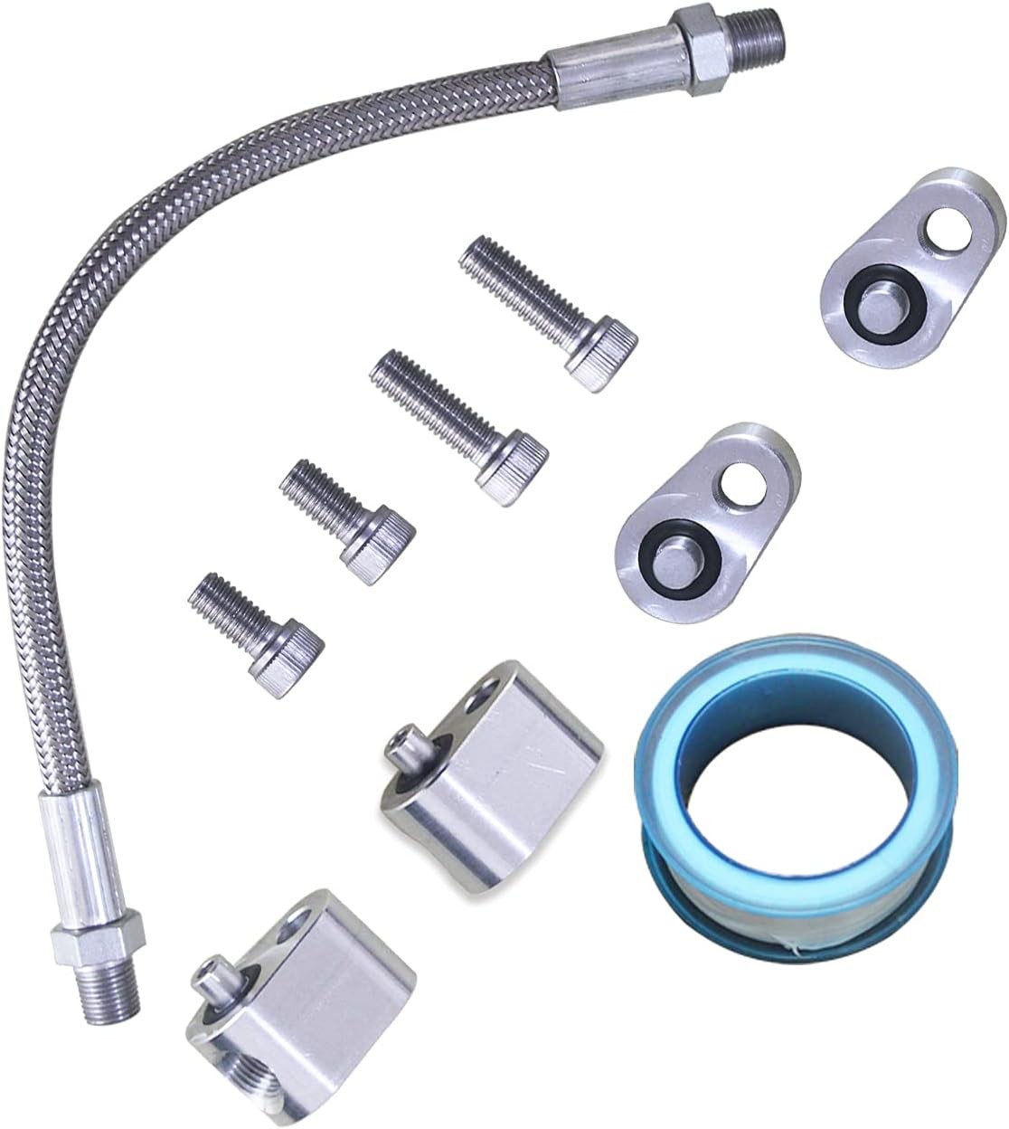 MSCRP LS Throttle Body Bypass Hose kit LS Coolant/Steam Port Crossover Hose