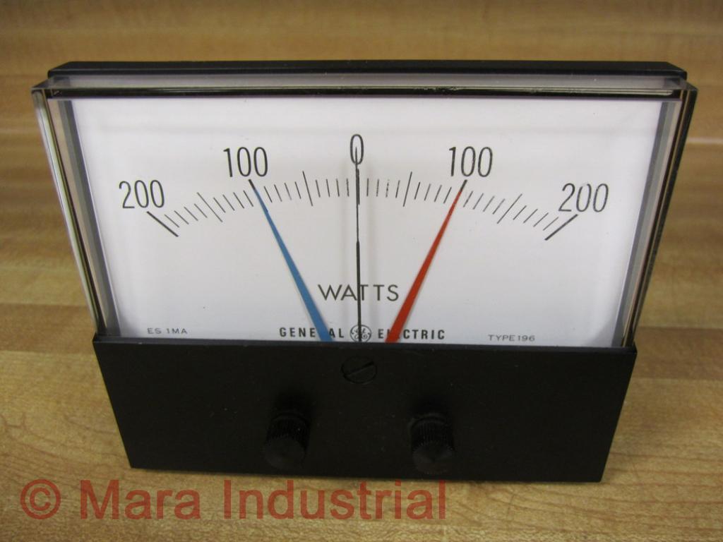 General Electric D-1255K16-705 Meter Relay GE D1255K16705 W/Panel