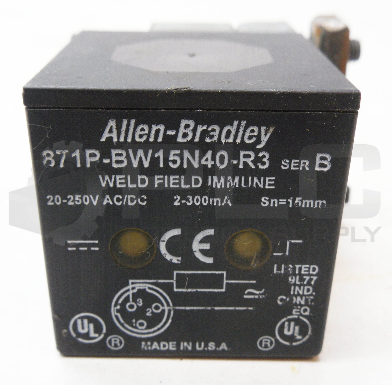 ALLEN BRADLEY 871P-BW15N40-R3 /B PROXIMITY SENSOR 20-250V AC/DC
