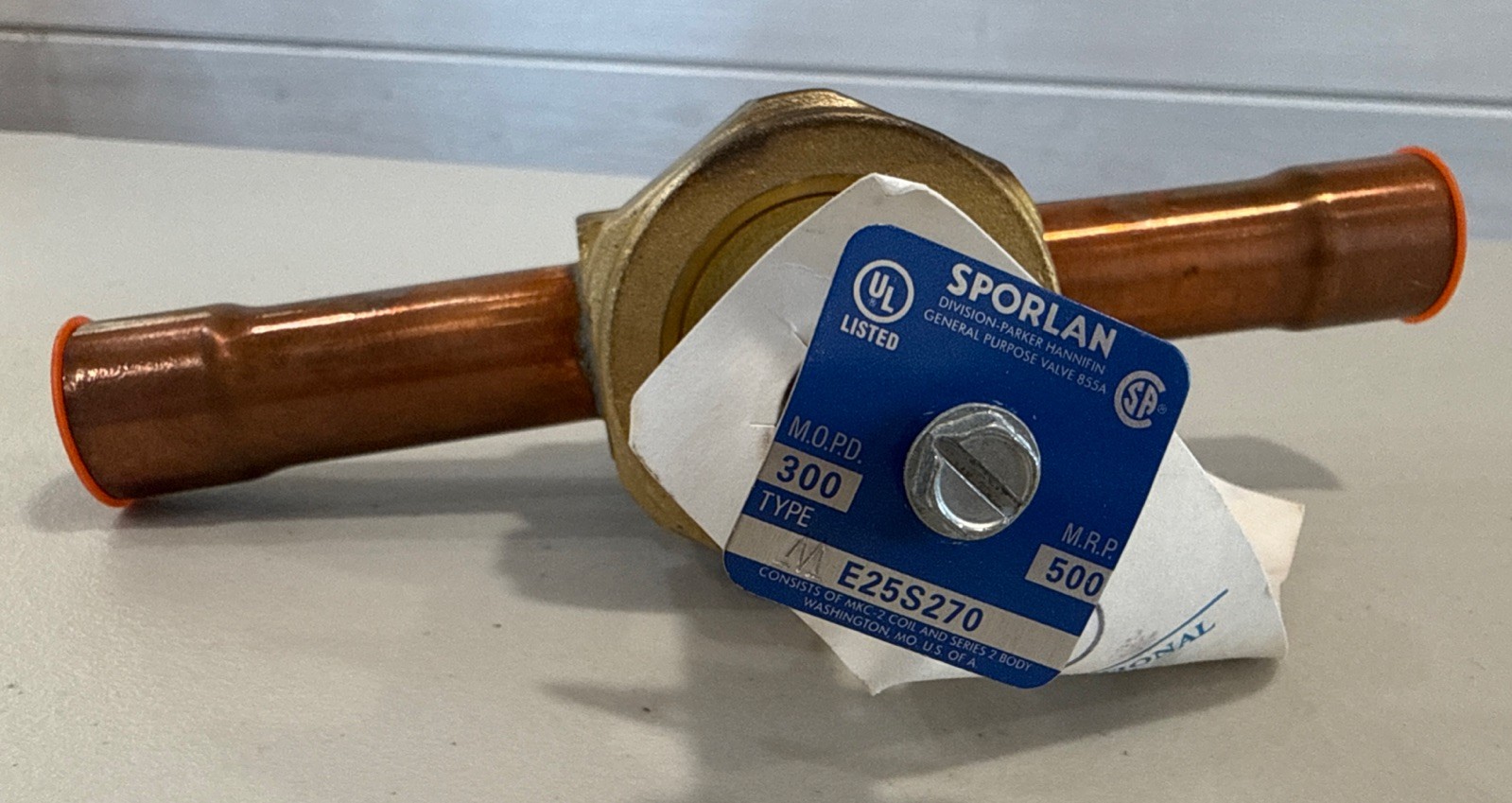 Sporlan E25S270 Solenoid Valve w/some discoloration