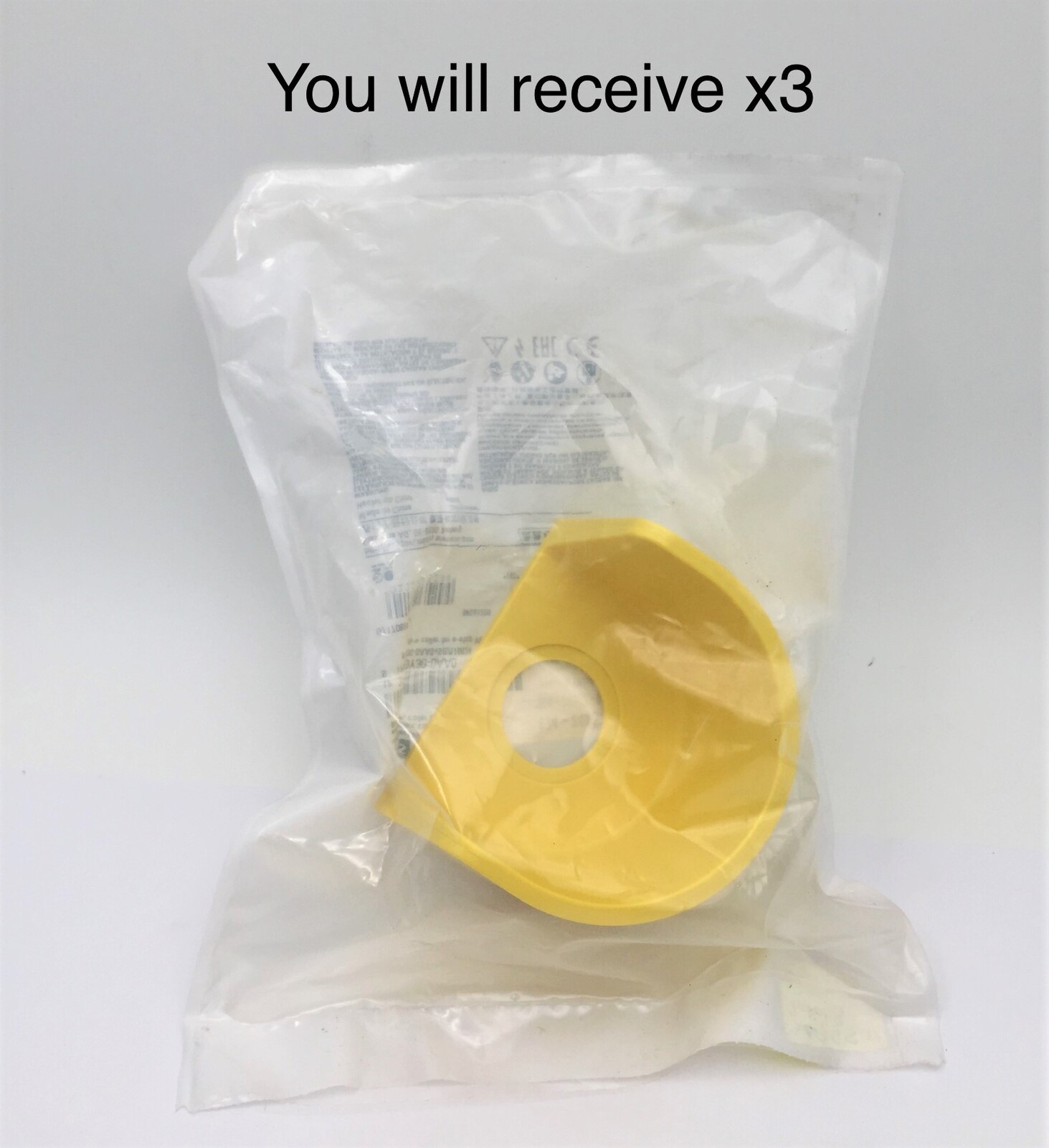 Siemens 3SU1900-0DY30-0AA0 MIT Protective Collar for Emergency Button x3