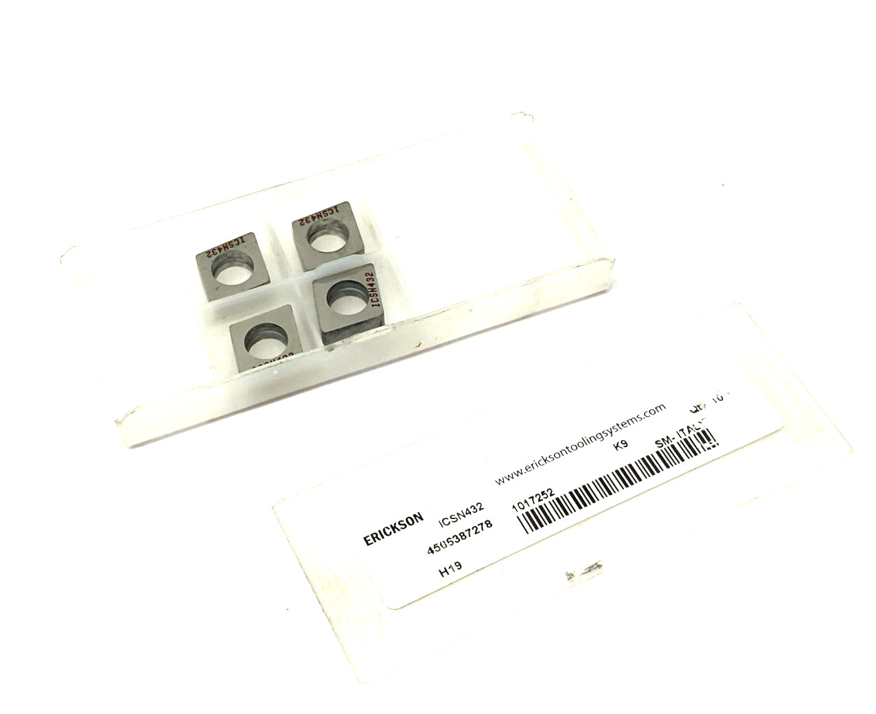 Erickson ICSN432 Indexable Turning Shim Insert 1017252 PKG OF 4