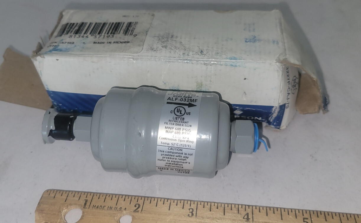 Emerson Liquid Line Filter PCN: 057193 ALF 03 2 MF Inlet 1/4″ Flare M Outlet