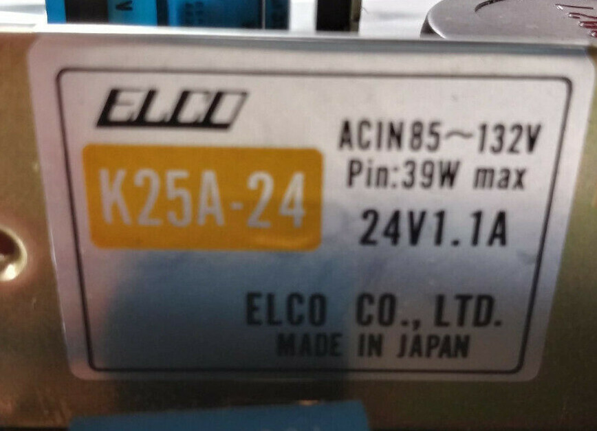 1 USED ELCO K25A-24 POWER SUPPLY ***MAKE OFFER***