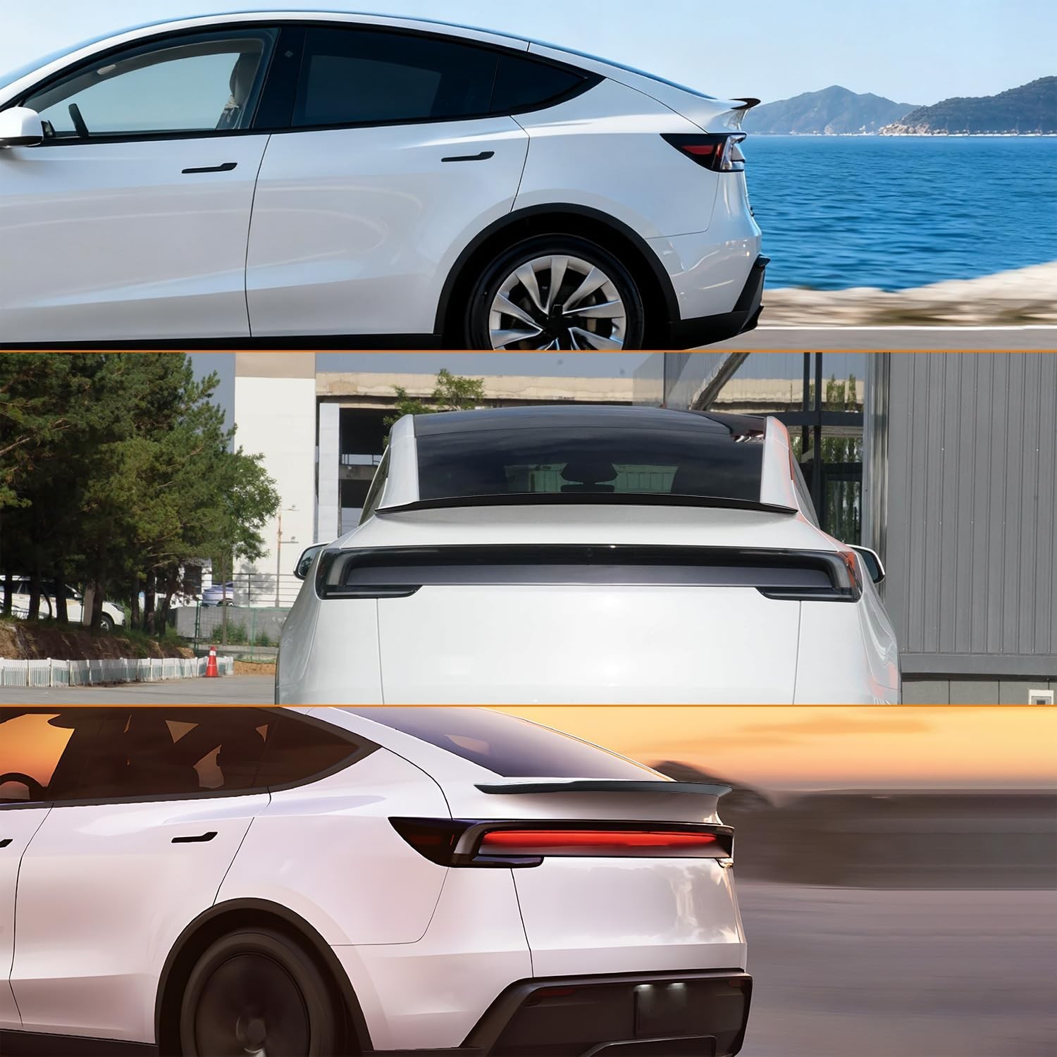 Rear Spoiler Wing Trunk Lip fit for Tesla Model Y Juniper 2025 2026,Exterior …