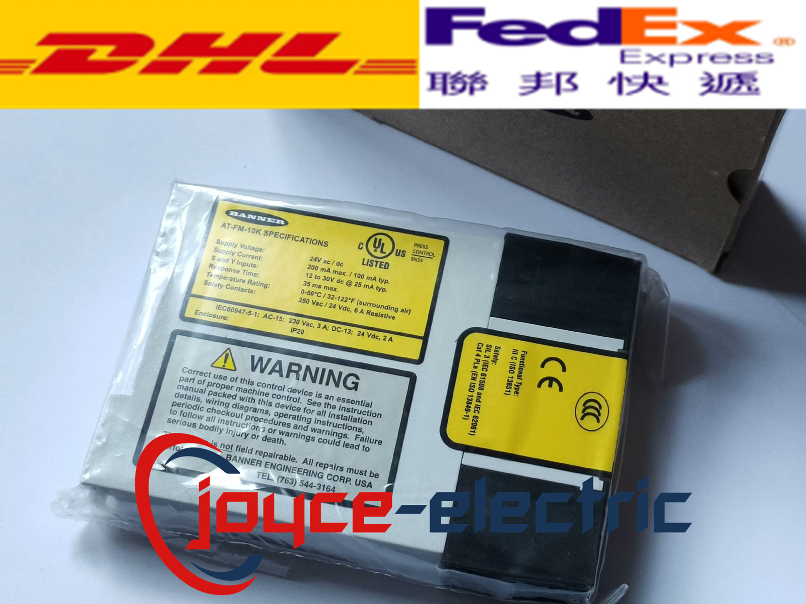 Brand New in box 1pcs Banner AT-FM-10K Safety Relay Module Expedited Shipping！