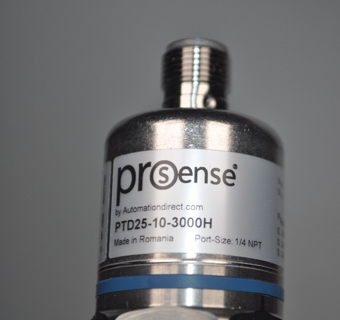 NEW Automation Direct ProSense PTD25-10-3000H Pressure Transmitter 3000psi 0-10V
