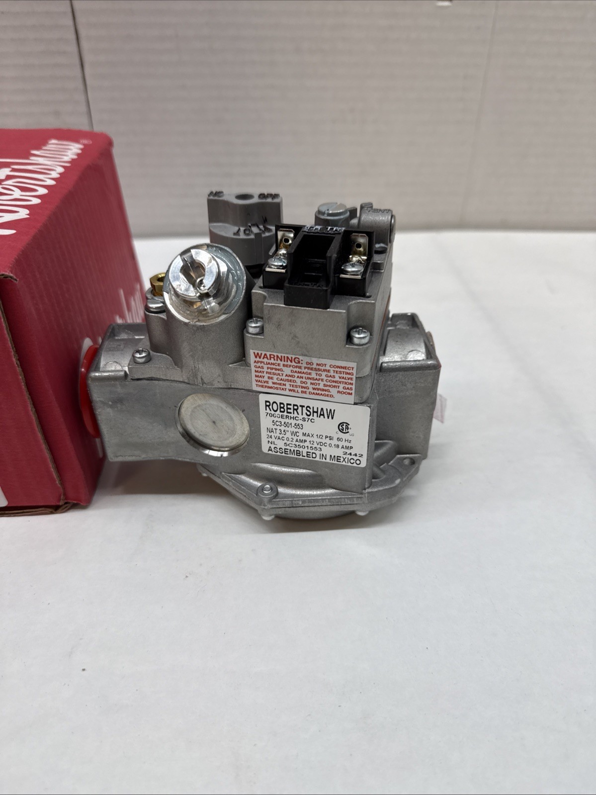 Robertshaw 700-442, 5C3-501-553, 7000ERHC-S7C, Gas Valve L39-641.