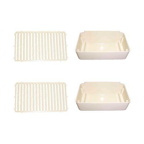 Combo Pack, 2 Drip Pans and 2 Drip Pan Covers, Replaces Crathco 2231 & 2232