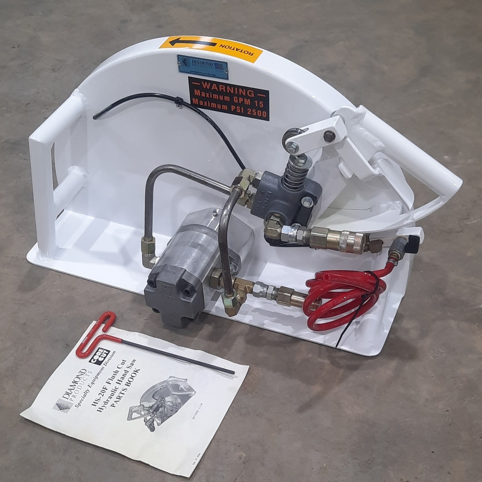 Diamond Products HS Series Flush Cut Hydraulic Hand Saw 15 GPM Concrete Wall Saw