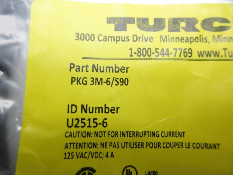TURCK PKH3M-6/S90 U2515-6 NSMP