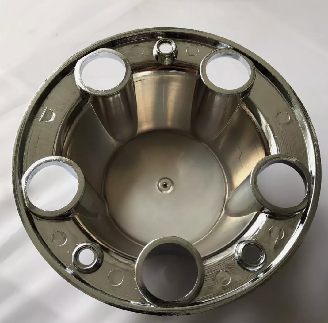 1980-1996 F150 Bronco Van Chrome Wheel Hub Center Caps RED Center 4 PCS