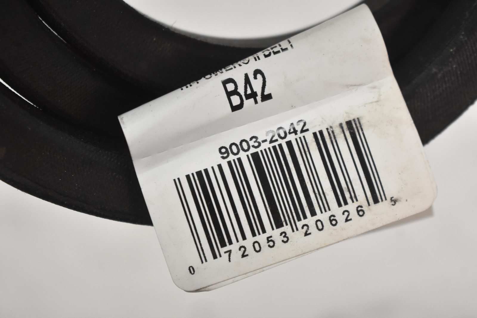 Gates Hi-Power II B42 V-Belt 9003-2042 Rubber Industrial Black Made In Mexico