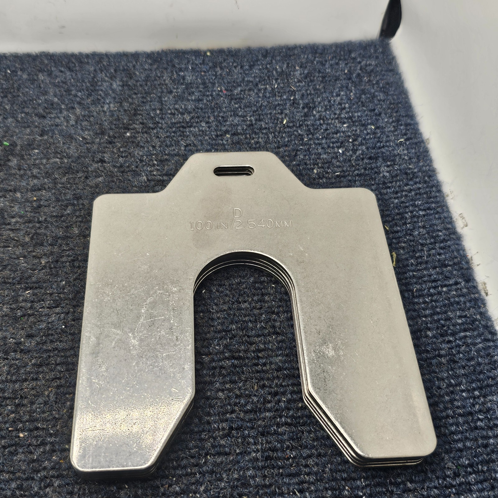(QTY 5) Maudlin MSD100 Slotted Shims Replacement Pack, .100-in/2.540mm
