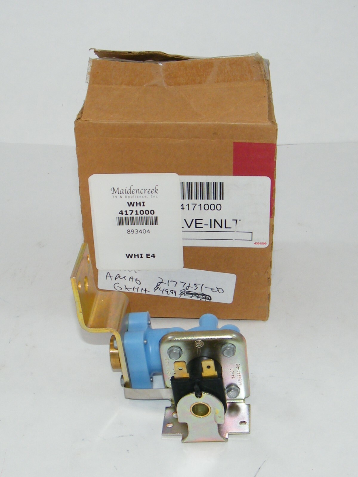 WHIRLPOOL 4171000 WATER VALVE NEW