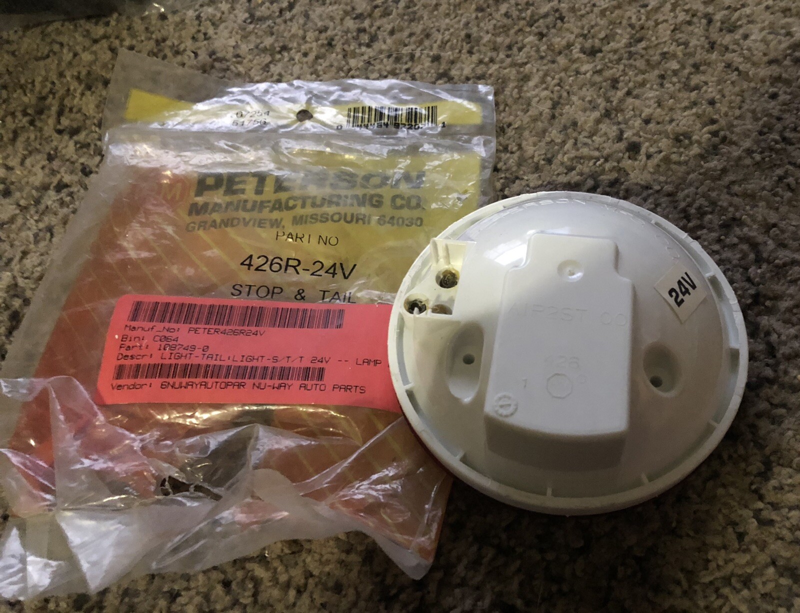 PETERSON MFG CO 426R-24V (NEW IN BOX) 24 Volt