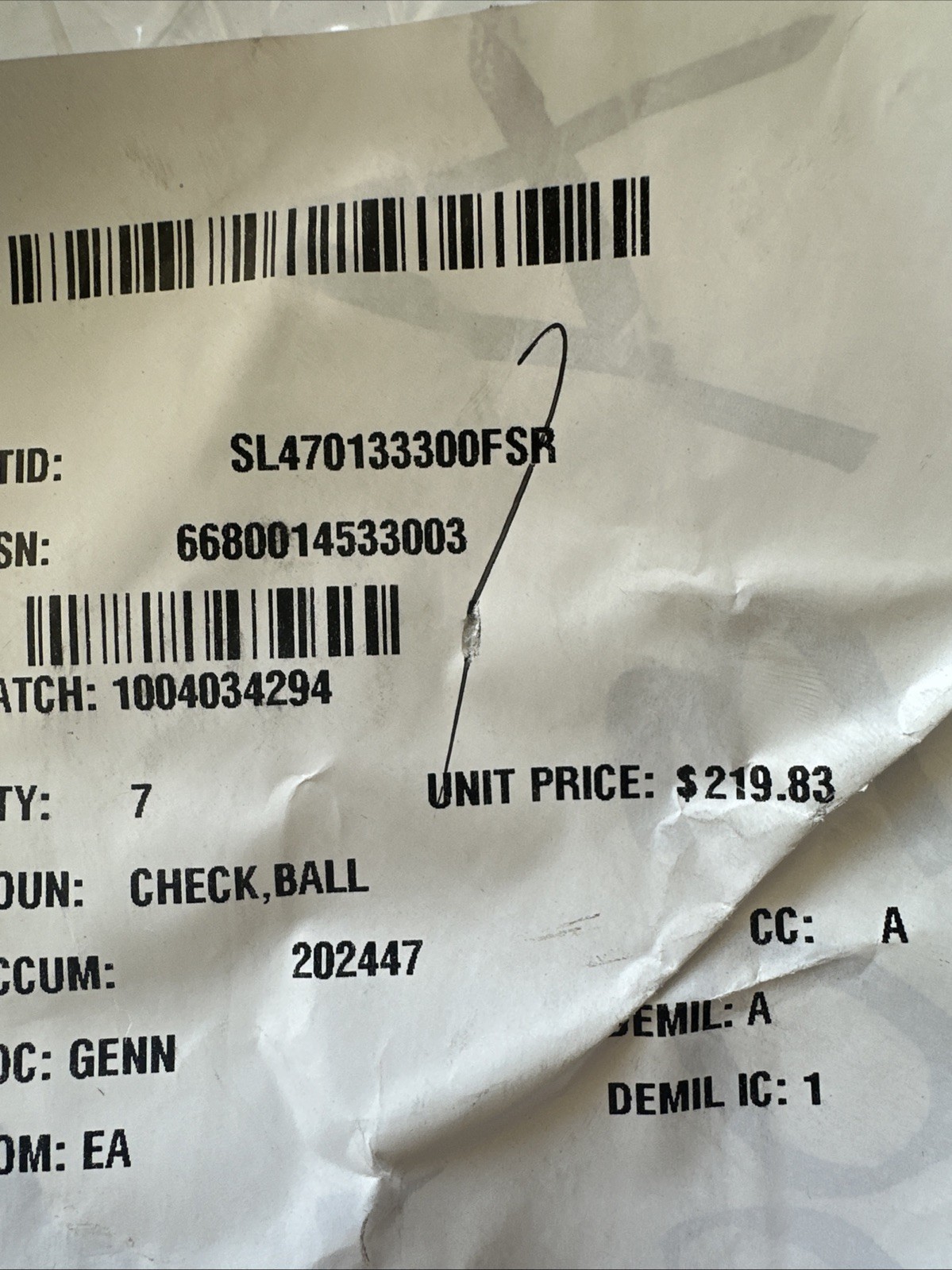 Edco MIL-DTL-117H TY. 3-CL B-ST2 And A-A-3174 Check Ball JMS-4723