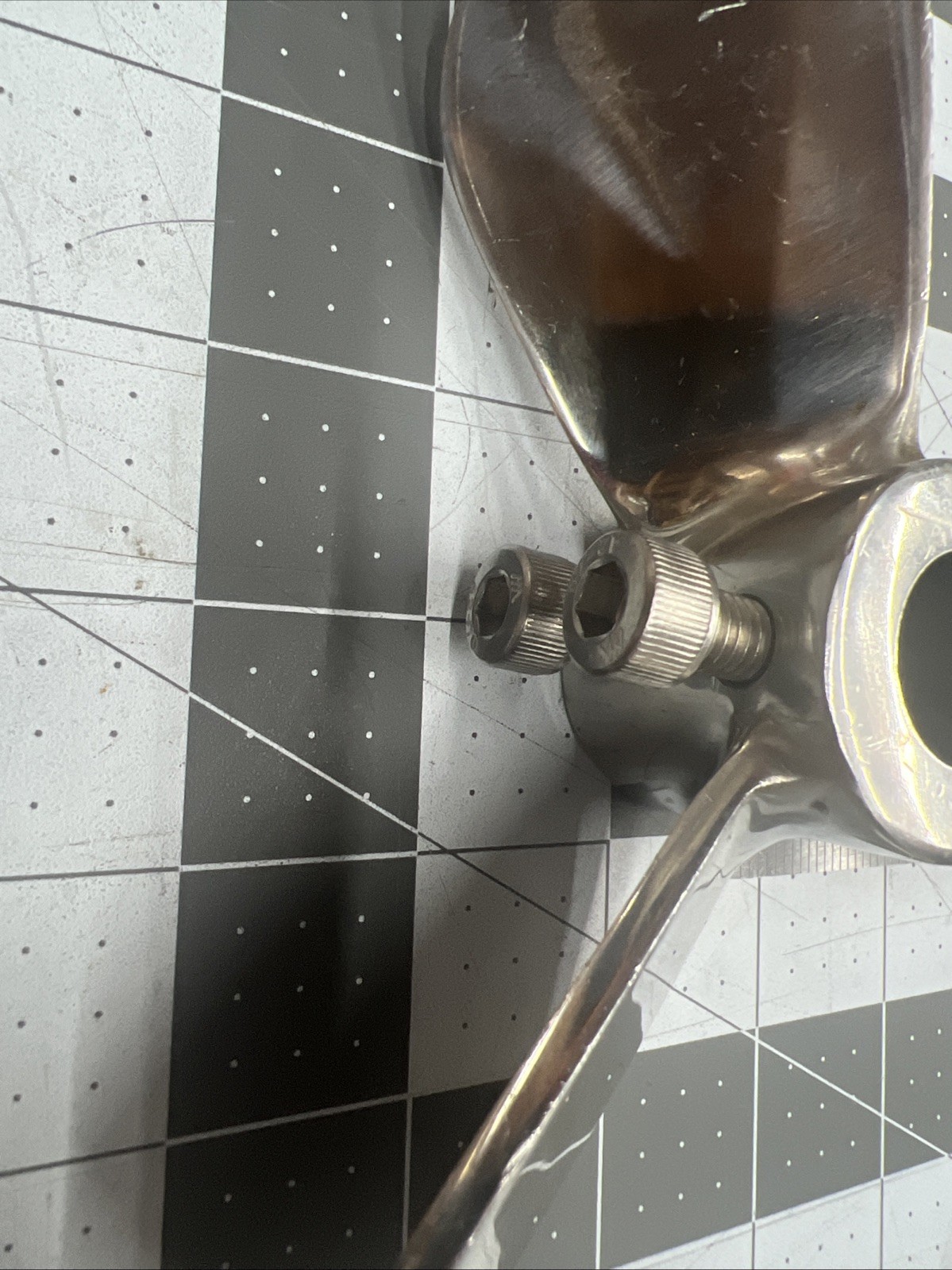 Stainless Steel Mixing Agitator Propeller 20mm Shaft Bore 175mm Diameter 3 Blade