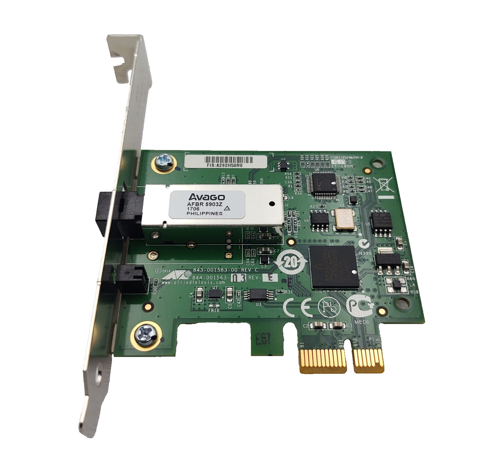 AVAGO ALLIED TELESIS Fiber Optic Network Card AT-2712FX/MT-SB 843-001563-00