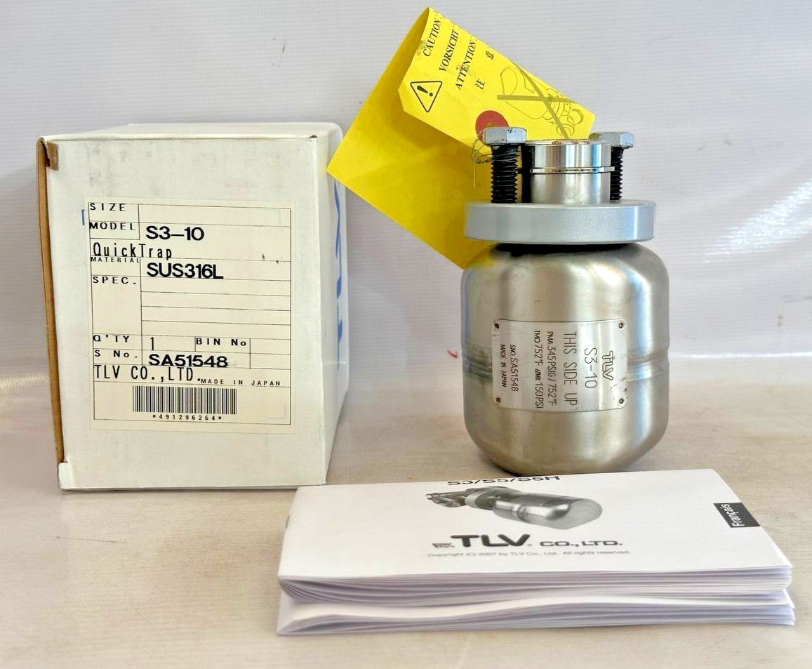 TLV Steam Trap QuickTrap SUS316L Stainless Steel S3-10 Lot of 3x Japan