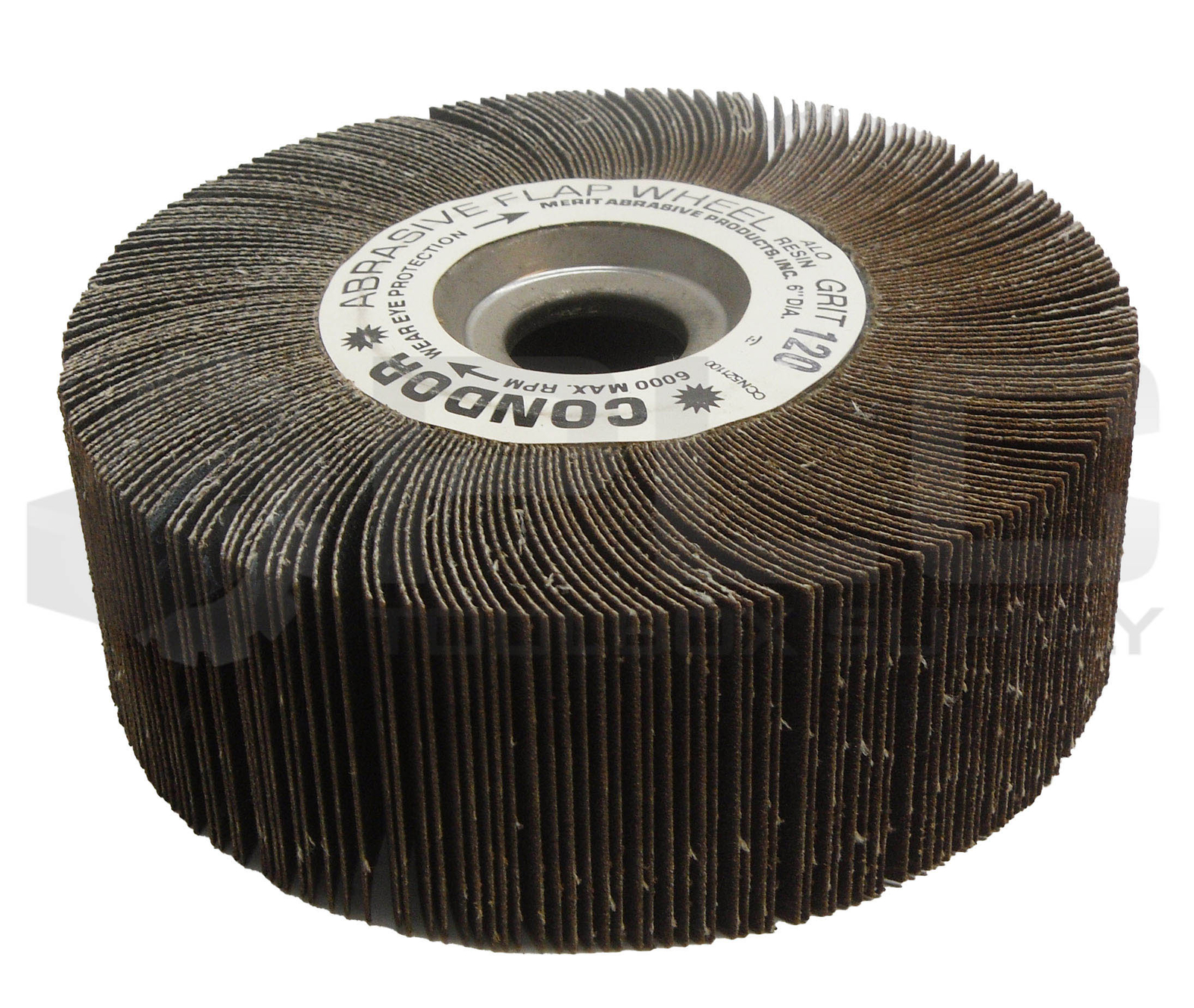 NEW MERIT ABRASIVE PRODUCTS 4A198 ABRASIVE FLAP WHEEL GRIT 120 6″DIA