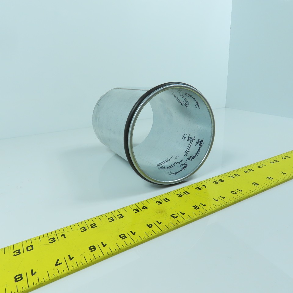 4″ Quick Clamp Rolled Edge Galvanized Steel Duct Pipe 5-3/4″ OAL