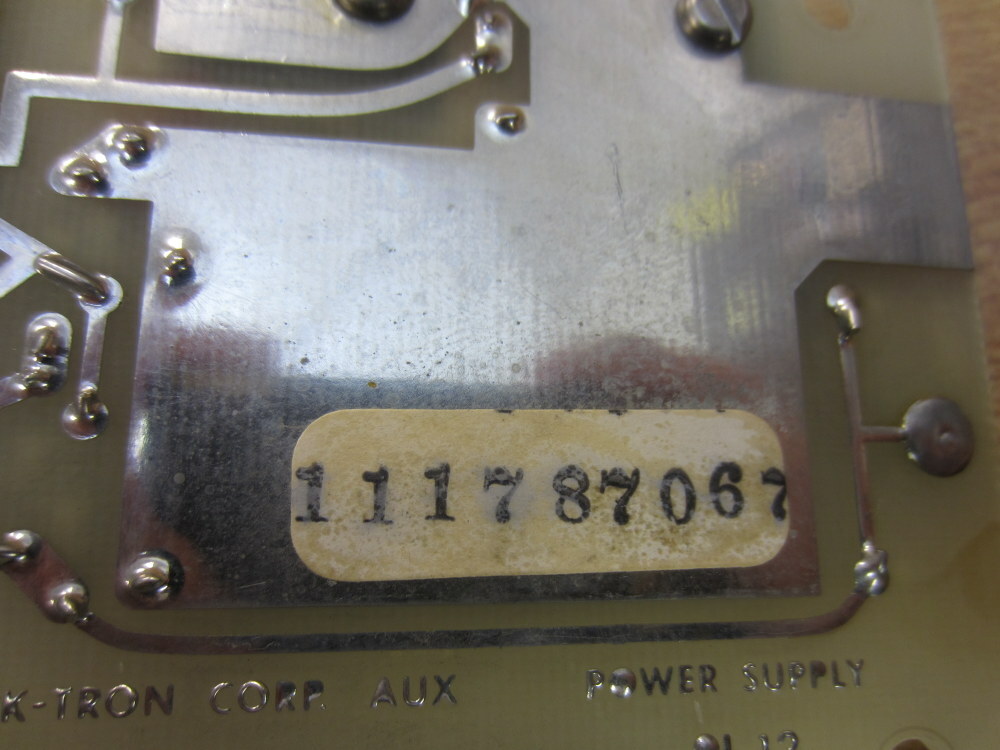 K-Tron QL-12 QL12 Power Supply Card 9184-00005
