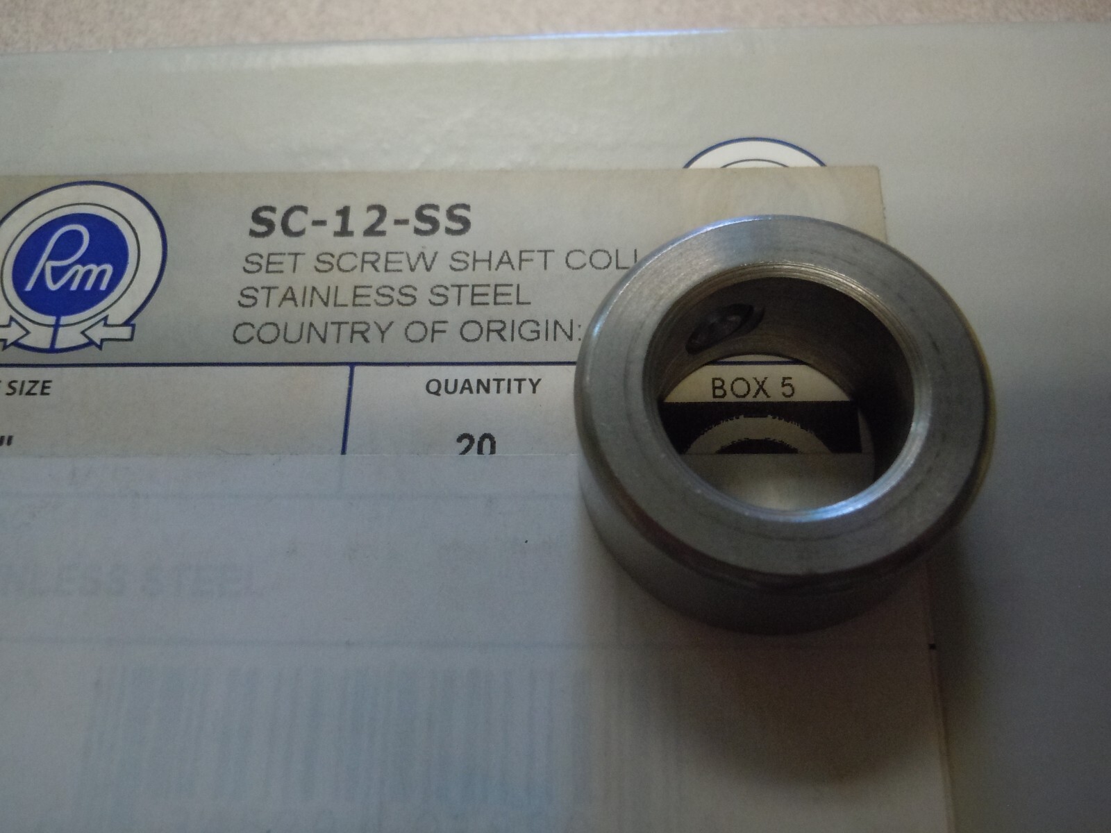 Ruland SC-12-SS Shaft Collar Set Screw