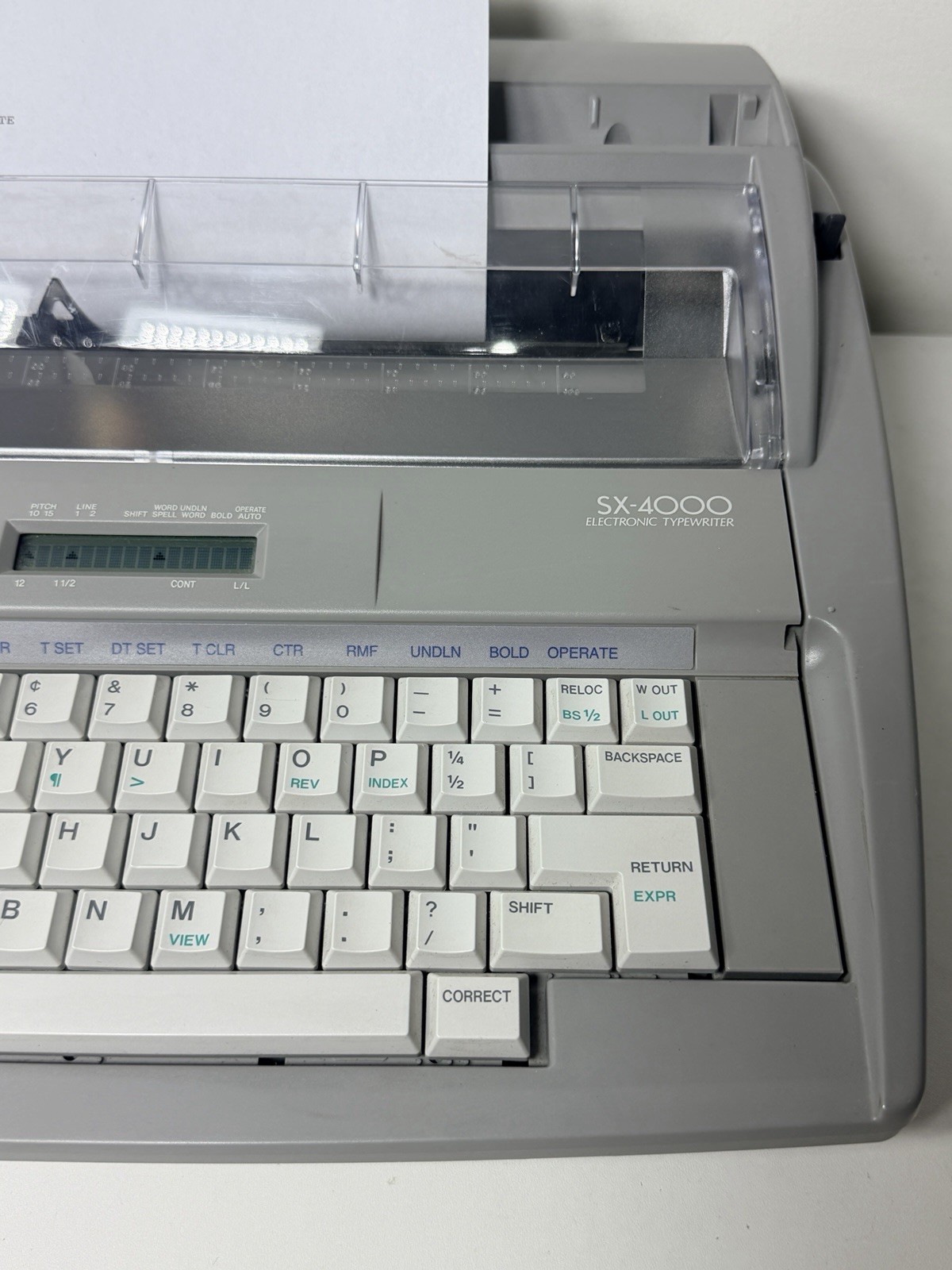 Vintage Brother SX-4000 Electronic Typewriter Daisy Wheel Digital Display+Extras